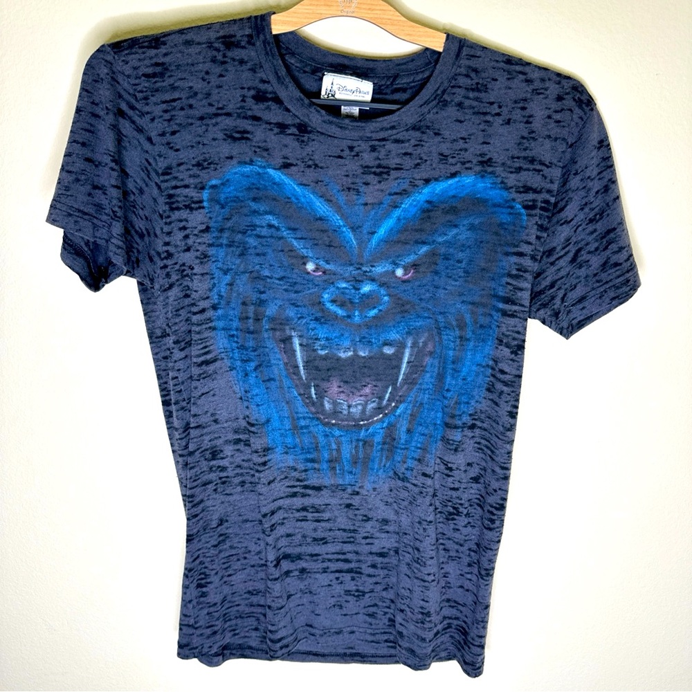 Disney Parks Expedition Everest Yeti Monster Gray Unisex Burnout Tee Shirt Small